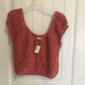 Aeropostale crochet crop top size XL
